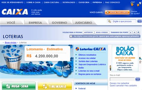 www.caixa.gov.br loterias